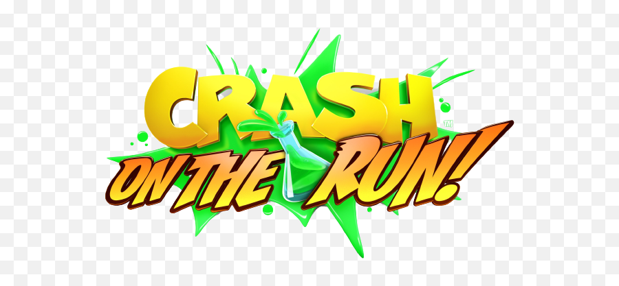 On The - Crash Bandicoot On The Run Logo Png Emoji,Run Png