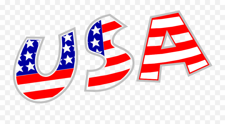 Free Clip Art Usa Flag - Usa Sign Clip Art Emoji,U.s.flags Clipart