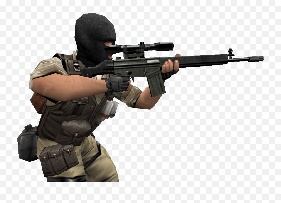 Counter Strike Png Cs Png - Sniper Transparent Png Full Counter Strike Transparent Emoji,Sniper Transparent