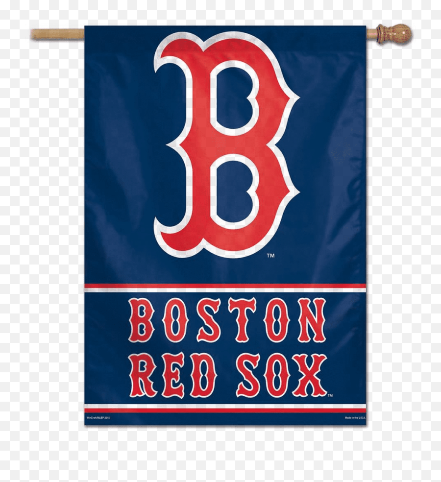 Download Boston Red Sox Team Logo Vertical Flag - Boston Red Boston Red Sox Clipart Png Transparent Emoji,Redsox Logo