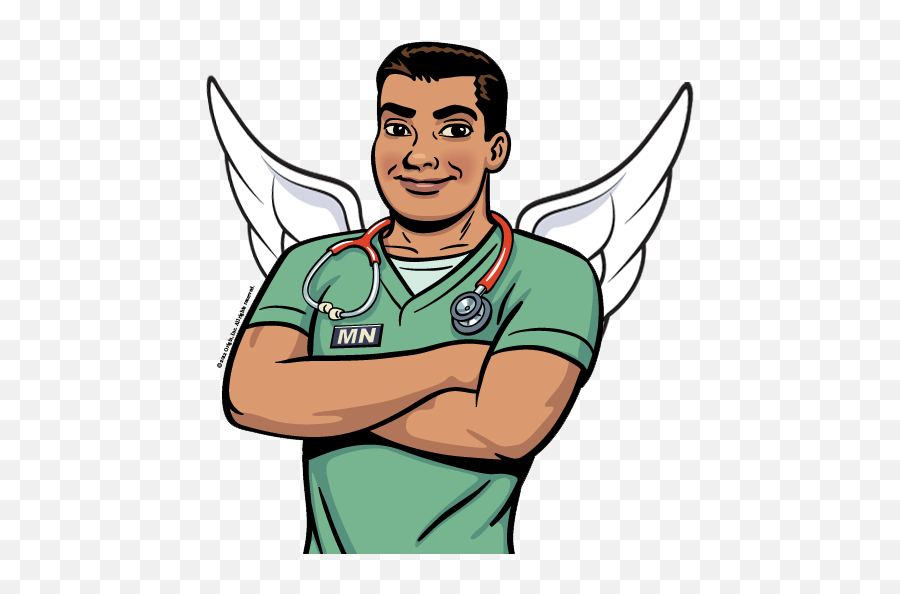 Nurse Clipart Animated - Nurse Male Clipart Emoji,Male Clipart