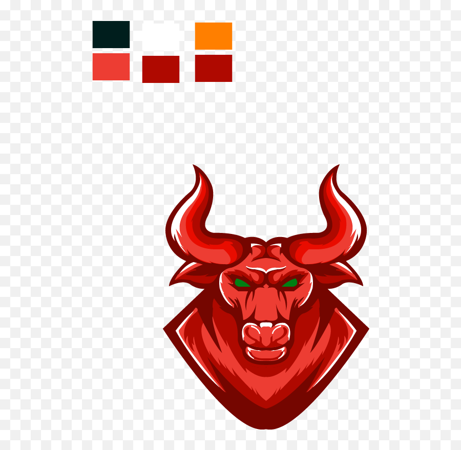 I Design Mascot Logo And Cartoon Vector - Mascot Bull Head Automotive Decal Emoji,Red Bull Logo Vector