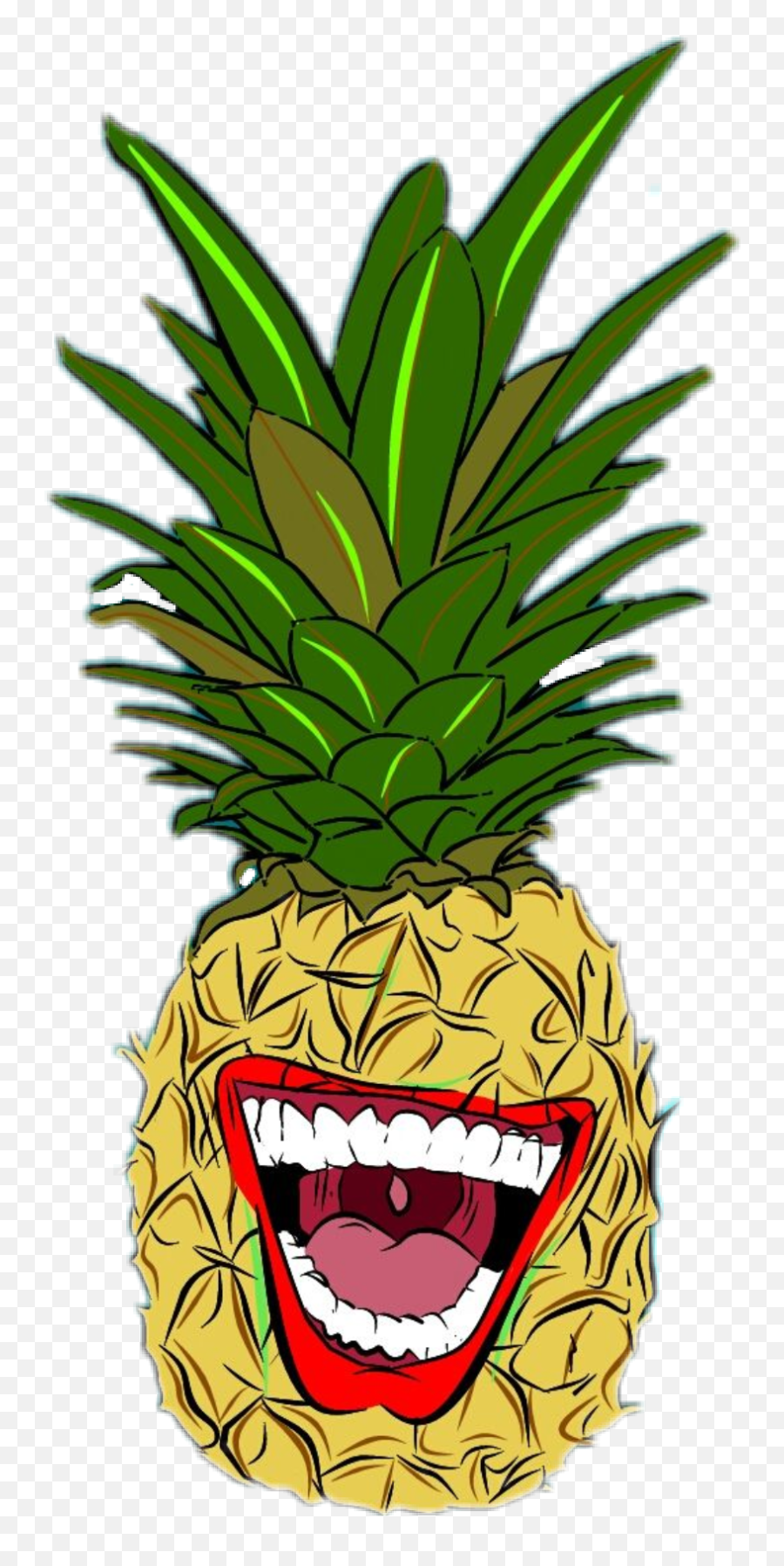 Piña Sticker - Pineapple Clipart Full Size Clipart Emoji,Piña Png