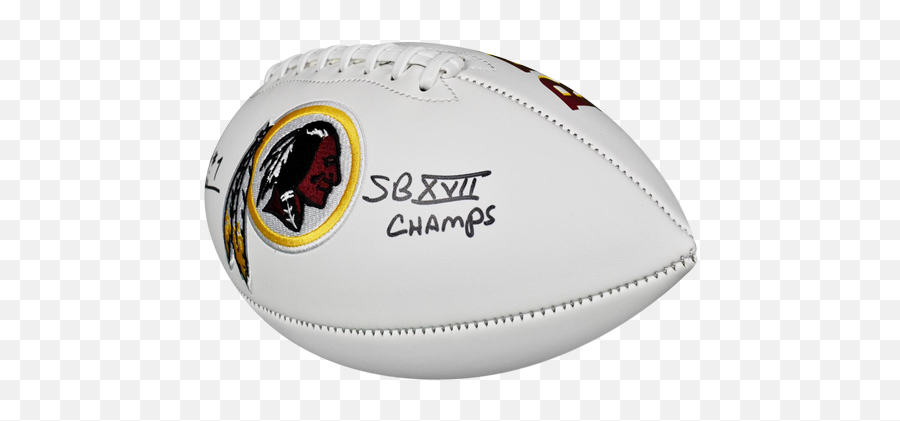 Joe Theismann Autographed Washington Redskins Logo Football Emoji,Red Skins Logo