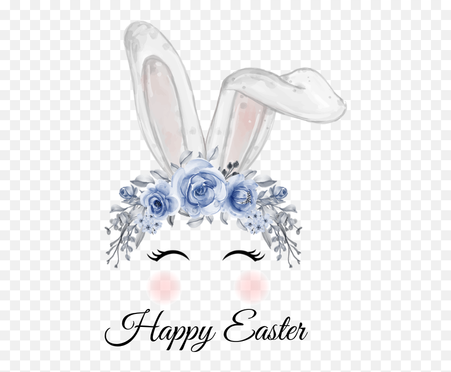 Watercolor Easter Bunny Beer Label By Bottleyourbrand Emoji,Easter Bunny Ears Png