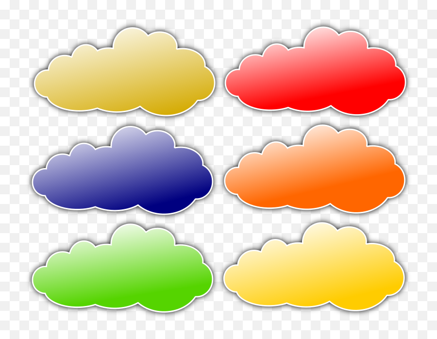 Color Cloud Clipart - Clipart Suggest Emoji,Cloud Outline Clipart