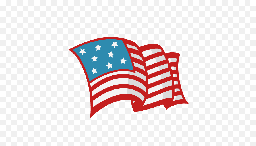 Download American Flag Svg Cutting File - Us Flag Cute Png Emoji,Us Flag Png