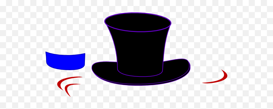Black Top Hat Clipart - Dot Emoji,Top Hat Clipart