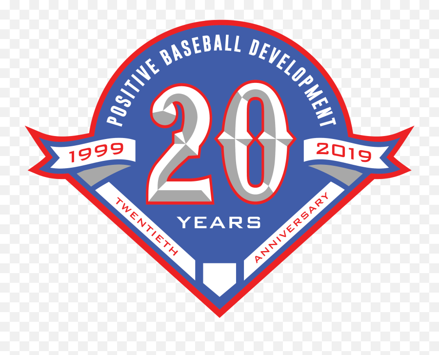 Positive Baseball 20 Year Anniversary - Logo Design On Behance Emoji,20 Year Anniversary Logo