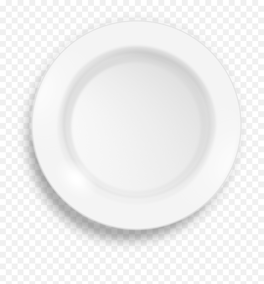 Plate Clipart Porcelain Plate Porcelain Transparent Free - White Plate Clipart Emoji,Plate Png