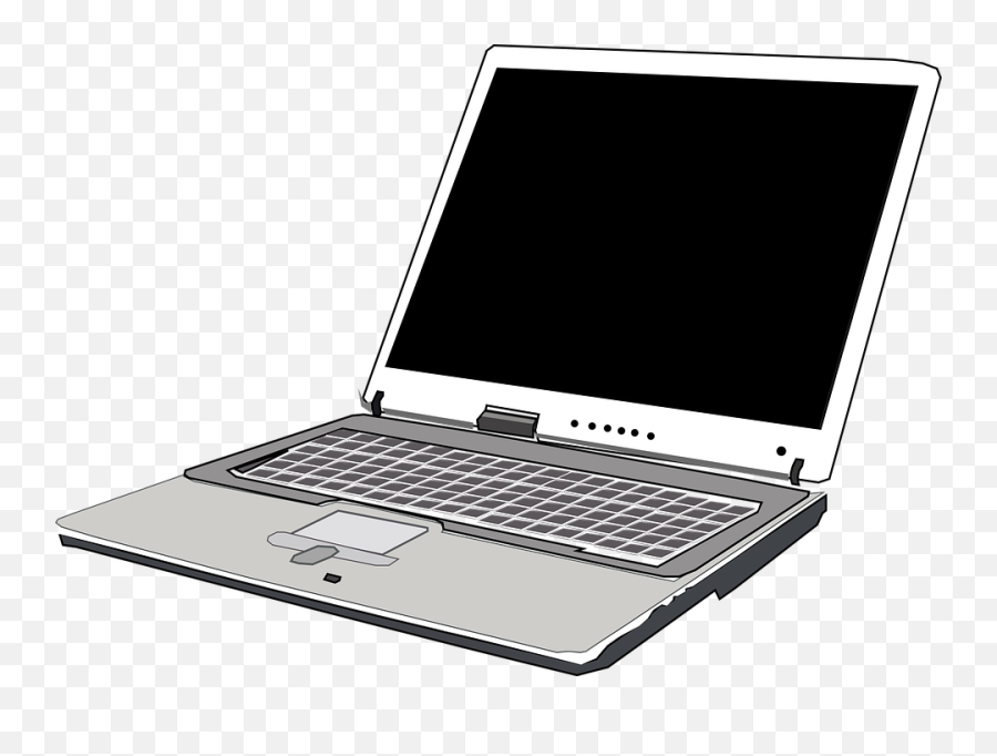 Laptop Computer Notebook Clip Art At - Free Clip Art Computer Emoji,Laptop Clipart