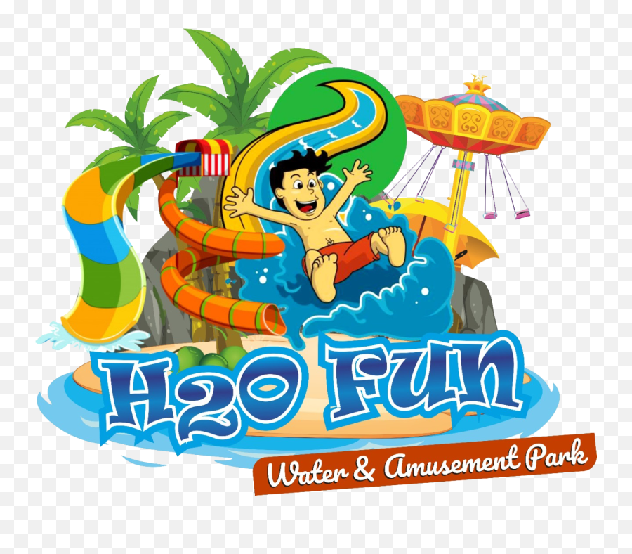 H2o Fun Logo - Cartoon Clipart Full Size Clipart 5493282 Emoji,Amusement Park Logo