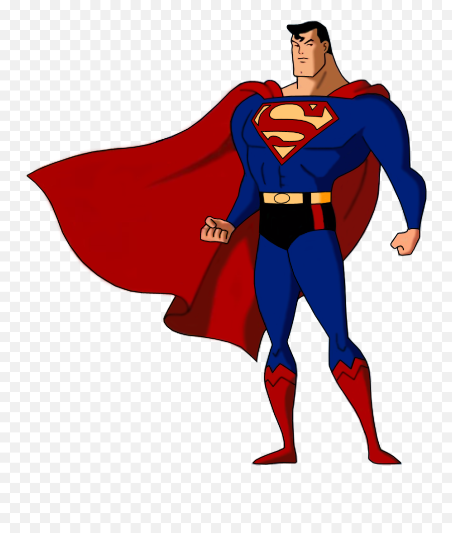 Superheroes Clipart Superman - Superman Justice League Unlimited Png Emoji,Superman Clipart