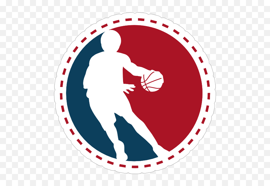 Red And Blue Basketball Sticker Emoji,White Cross Red Background Logo