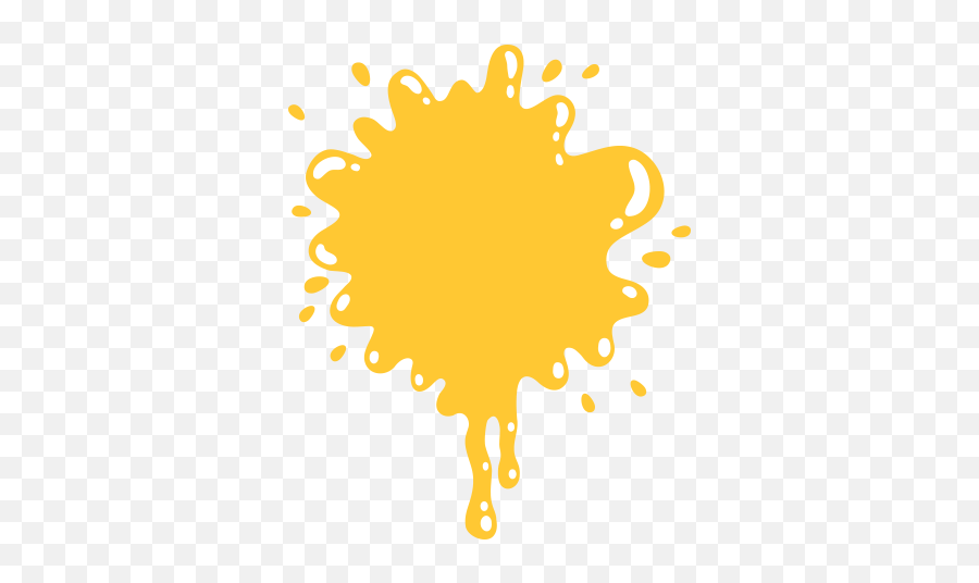 Download Hd Party - Yellow Paint Splash Transparent Emoji,Yellow Background Png