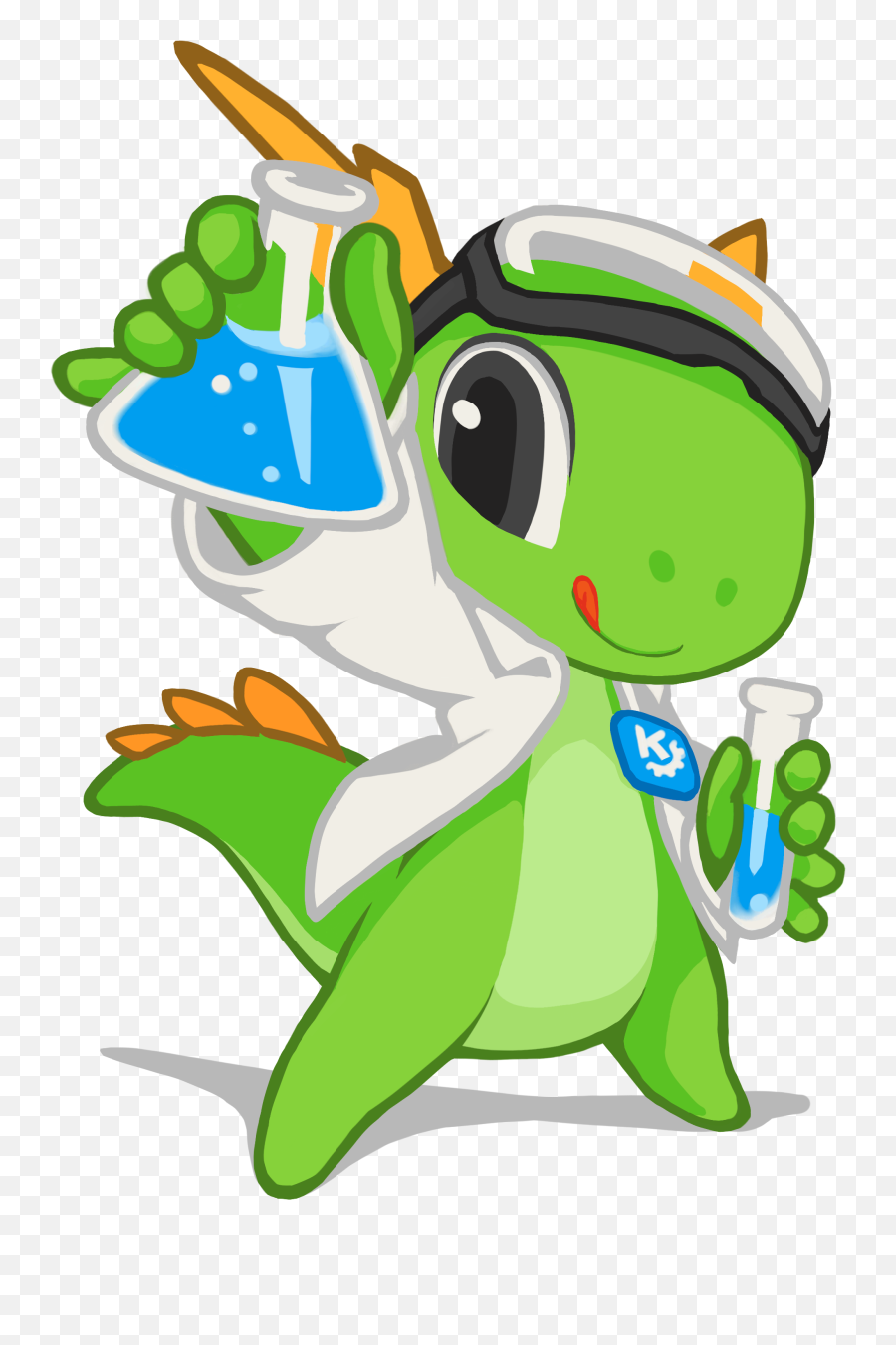 Kde Mascot Konqi For Science And - Konqi Science Emoji,Science Png