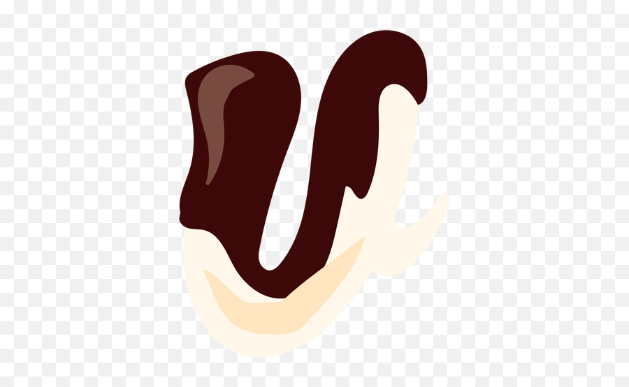 V V Letter Chocolate Flat - Transparent Png U0026 Svg Vector File Letra V De Chocolate Emoji,Svg Vs Png