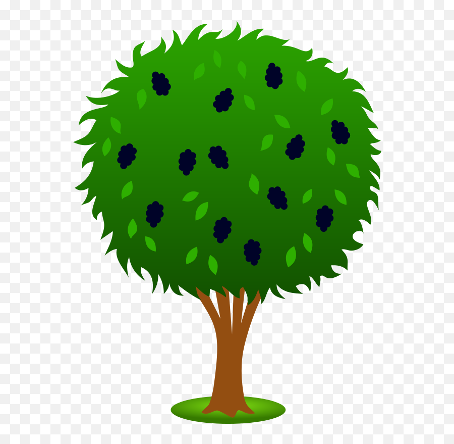 Free Tree Shrubs Cliparts Download - Pohon Gambar Pokok Kartun Emoji,Bush Clipart