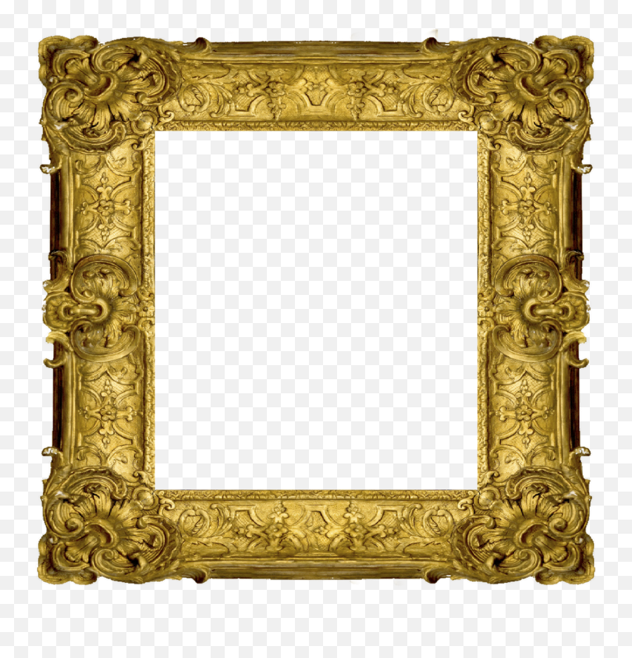 Square Gold Frame Png Jpg Free - Quotes About Thrift Shops Clip Art Old Time Picture Frames Emoji,Golden Frame Png