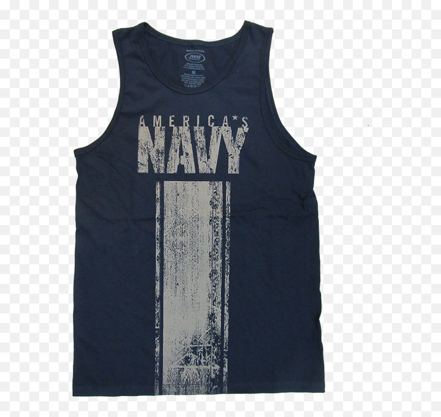 Made In Usa Tank Top T - Shirt Navy Sleeveless Emoji,United States Navy Logo