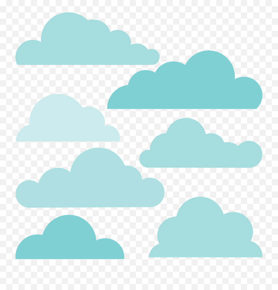 Download Hd Cute Cloud Outlines - Cute Cloud Png Transparent Cute Transparent Cloud Png Emoji,Cloud Png