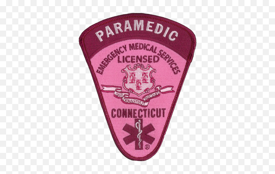 Connecticut Paramedic Patch In Pink - Common Cents Ems Supply Gunung Tangkuban Parahu Emoji,Paramedic Logo