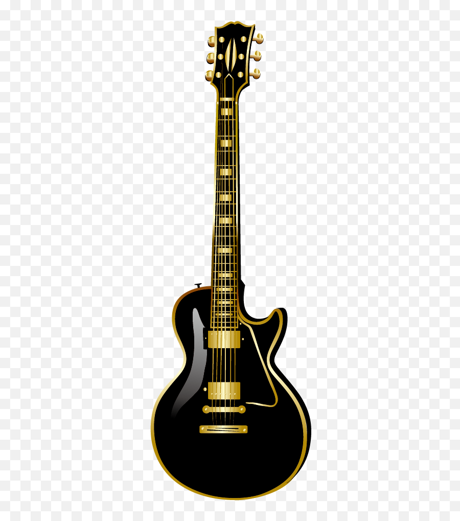 Download Vector Guitar Instrument Les Paul Gibson Musical - Maybach Lester Black Velvet Emoji,Musical Clipart
