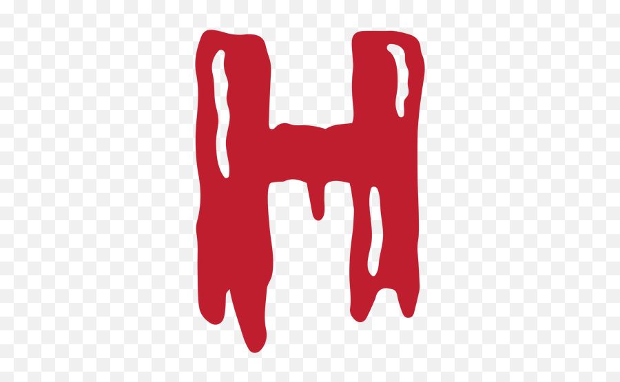 Halloween Bloody Letter H - Letras De Halloween H Emoji,H&r Block Logo
