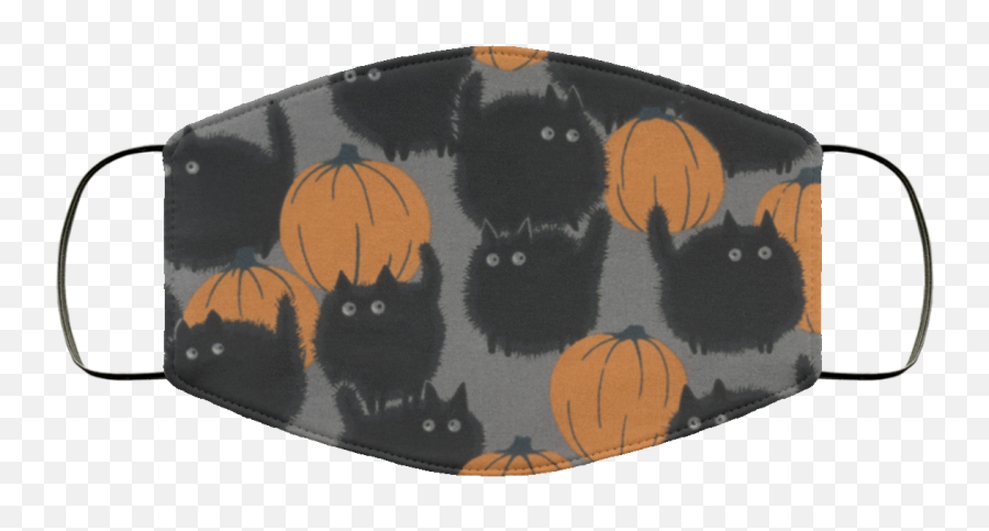 Black Cats Halloween Pumpkin Face Mask Shirt Sweatshirt Emoji,Pumpkin Face Png