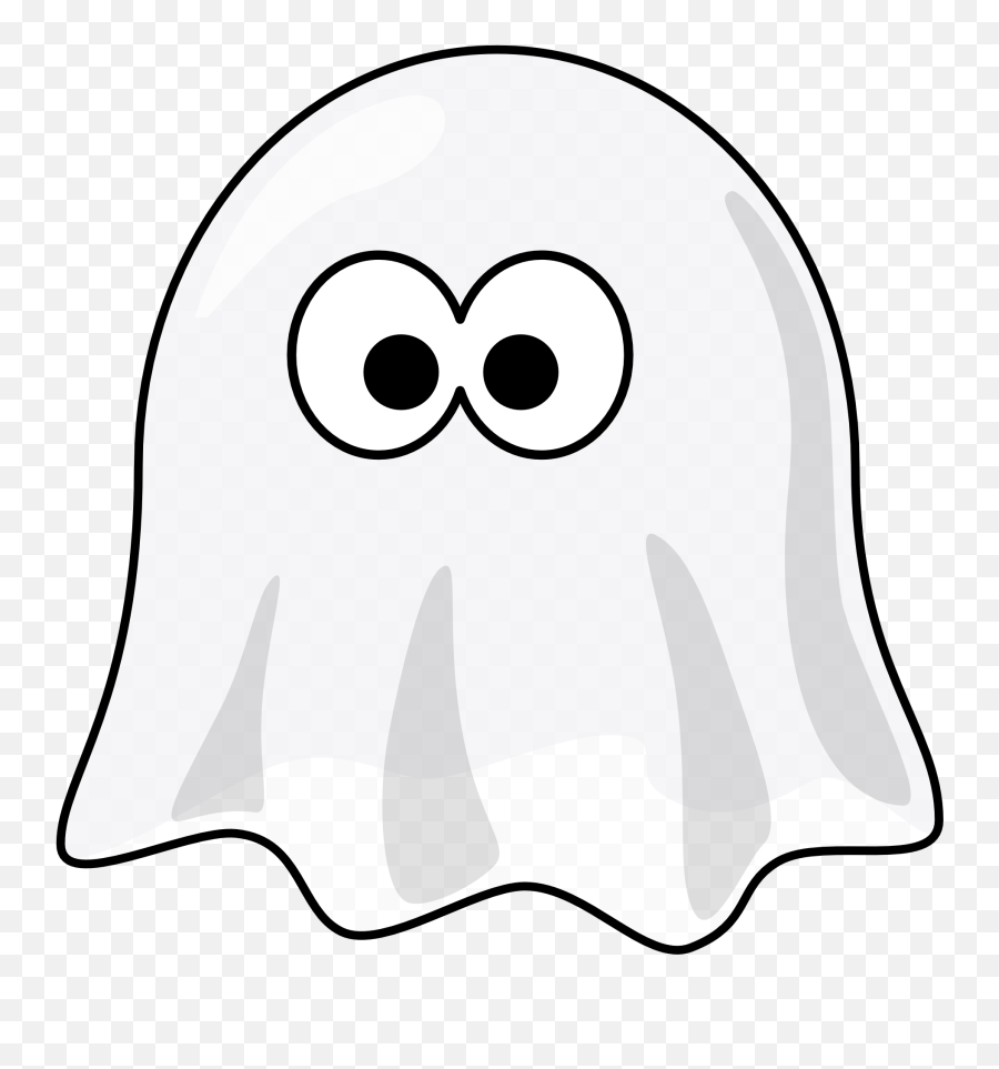 Ghost Animal Black White Art Halloween 1969px 205 Clipart - Ghost App Icon Emoji,Halloween Clipart Black And White