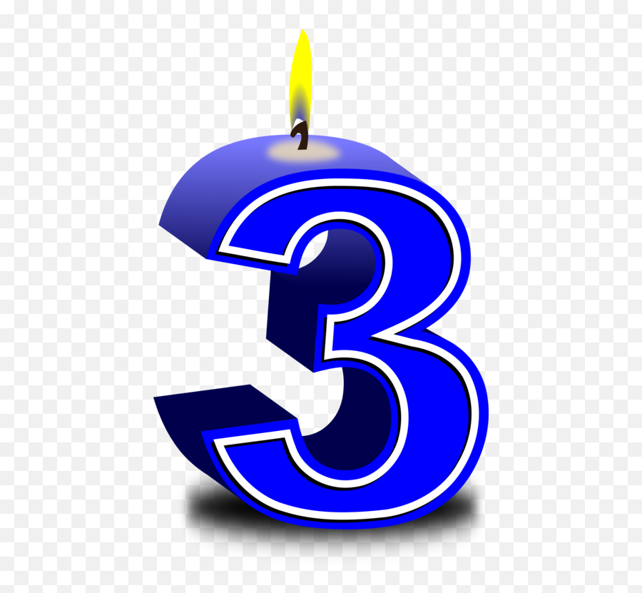 Symbol Electric Blue Logo Png Clipart - 3rd 3 Birthday Png Emoji,Happy Birthday Logo