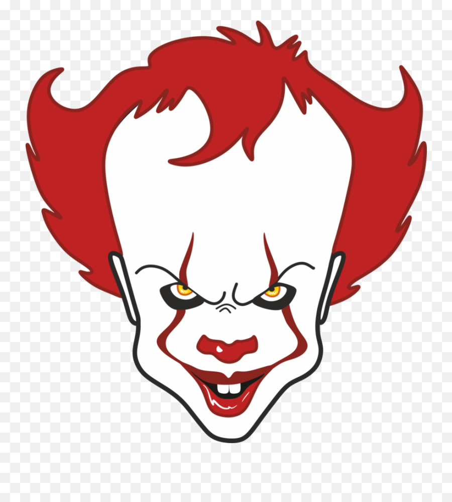 Pennywise Face Transparent Png - Pennywise Clipart Emoji,Pennywise Png