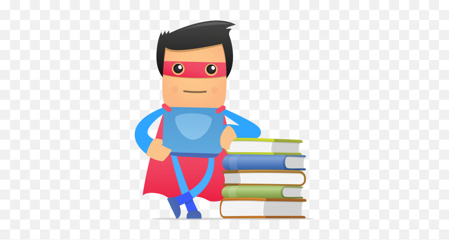 Kid Super Hero - Library Superhero 360x400 Png Clipart Imagenes De Super Estudiante Emoji,Superhero Png