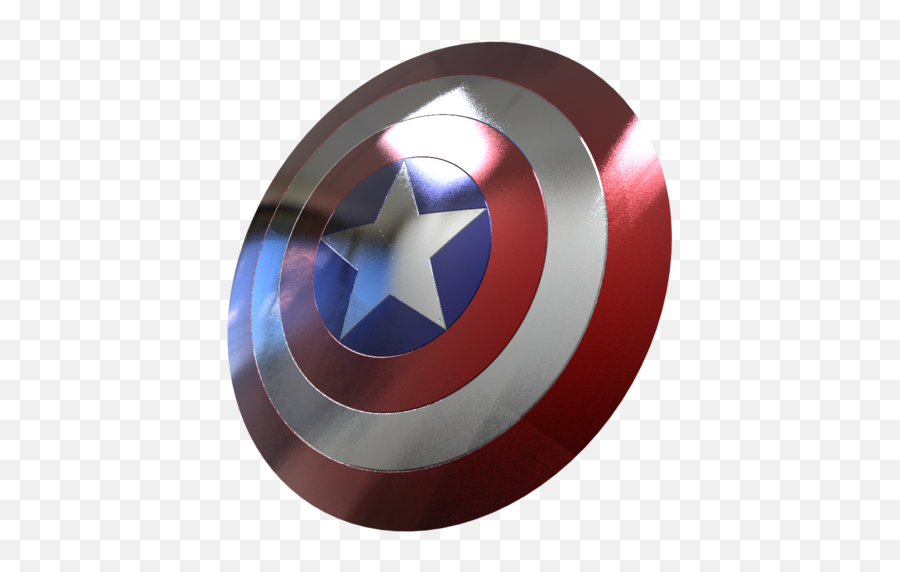 Captain America Shield - Captain America Shield 3d Png Emoji,Captain America Logo