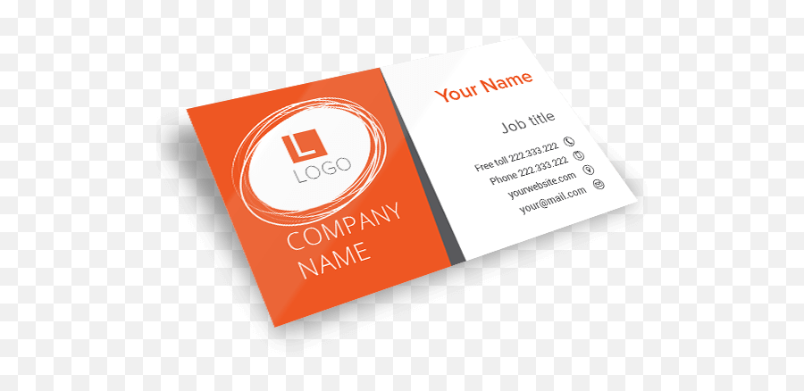 Custom Business Cards - Tarjeta De Presentacion 1 Cara Emoji,Facebook Logo For Business Cards