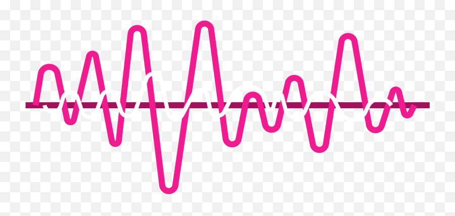 Heartbeat Lines Png Clip Art Black And White Stock - Icon Frequency Png Pink Emoji,Black Lines Png