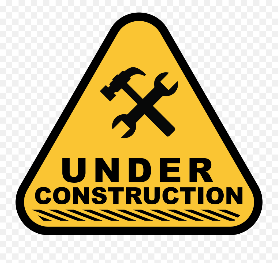 Under Construction Transparent - Caution Under Construction Png Emoji,Under Construction Clipart