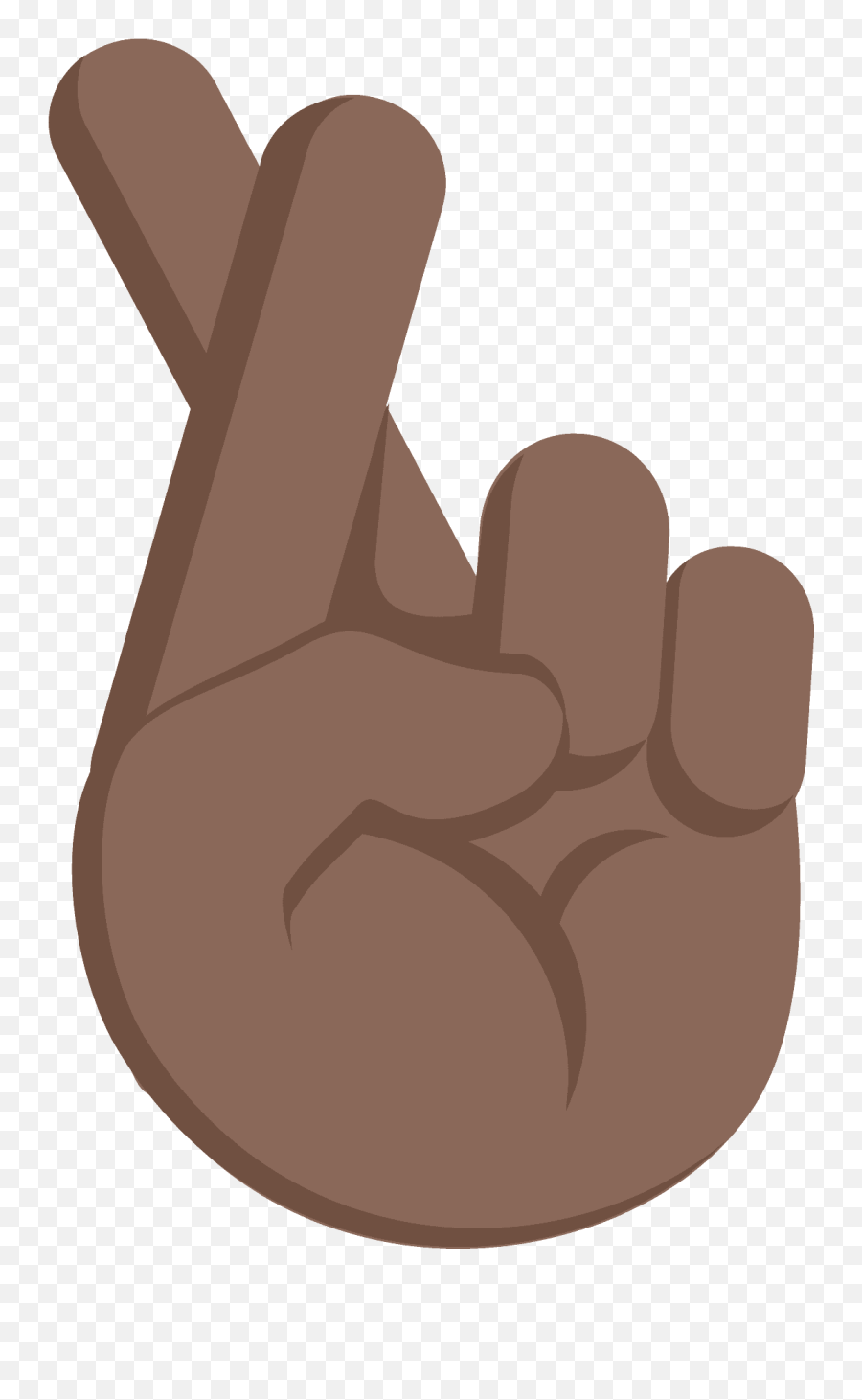 Crossed Fingers Emoji Clipart Free Download Transparent - Black Crossed Fingers Emoji,Fingers Clipart