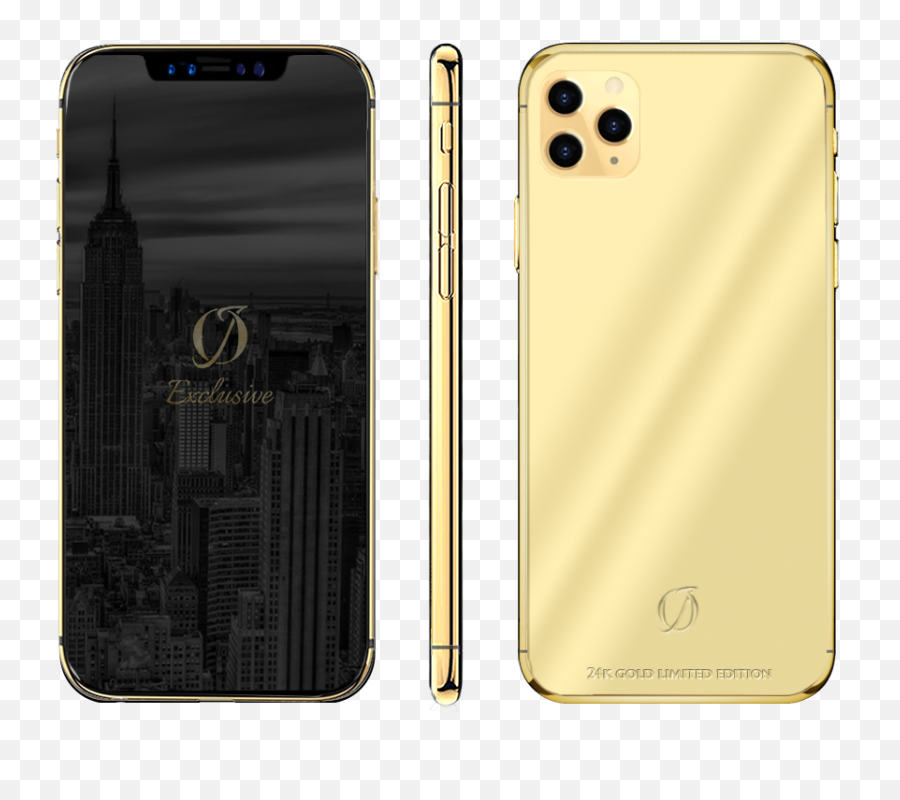 Custom 24k Gold Iphone 11 Pro - Custom Iphone 11 Pro Max Emoji,Iphone 11 Png