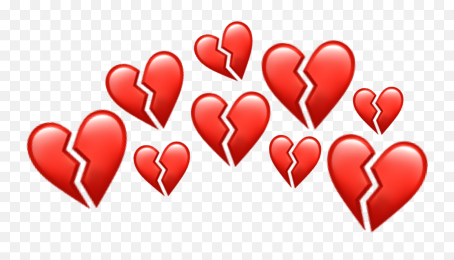 Red Heart Crown Transparent Image - Girly Emoji,Red Heart Transparent