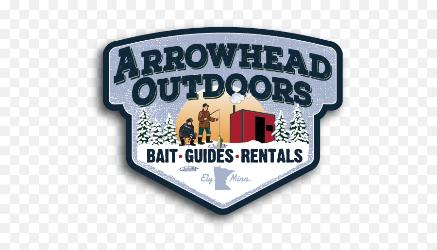 Ely Ice House Rental U2014 Arrowhead Outdoors - Illustration Emoji,Fishing Logo