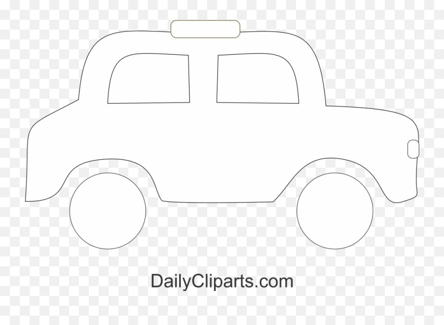 Car Coloring Clipart - Language Emoji,Coloring Clipart