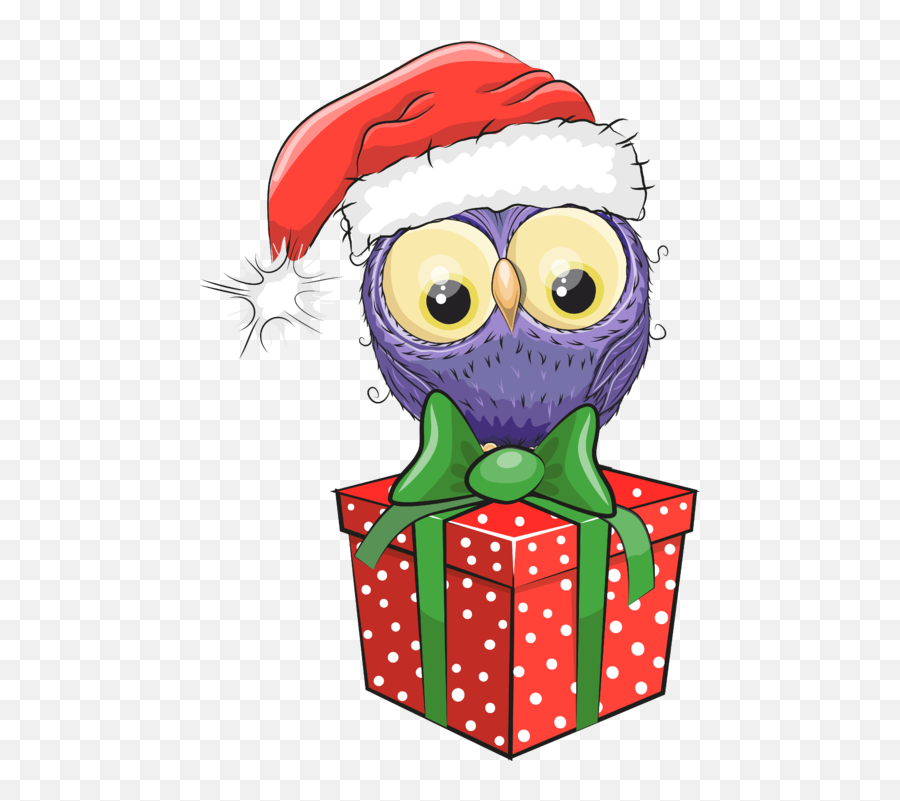 Natal Animais - Christmas Owls Clipart Full Size Clipart Fictional Character Emoji,Owls Clipart