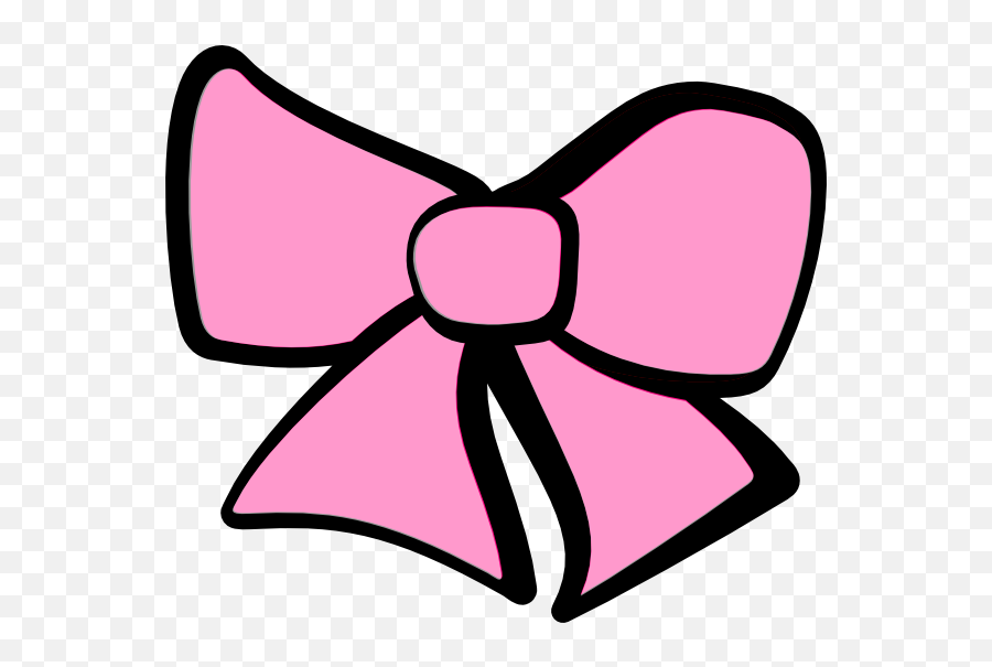 Pink Hair Bow Clip Art N11 Free Image - Hair Bow Clip Art Emoji,Hair Bow Clipart
