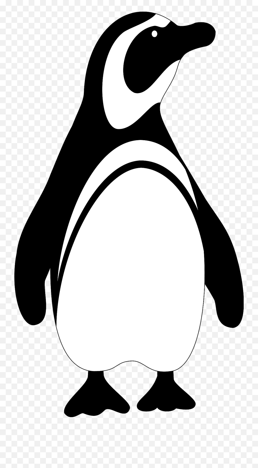 Black And White Penguin Clipart - Penguin Clipart Black And White Emoji,Penguin Clipart