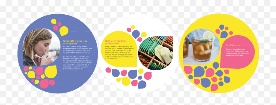 Circle Brochure Design Template In Psd Word Publisher - Curling Emoji,Circle Design Png