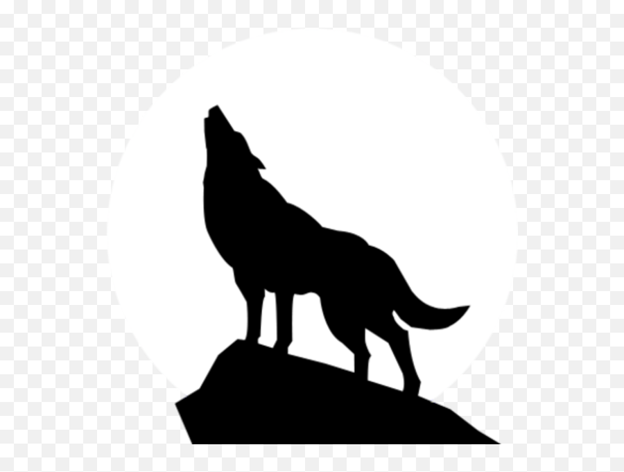 Wolf Outline Png - Clipart Of Wolf Wolf An And Cliff Hanger Silhouette Transparent Wolf Png Emoji,Wolf Clipart
