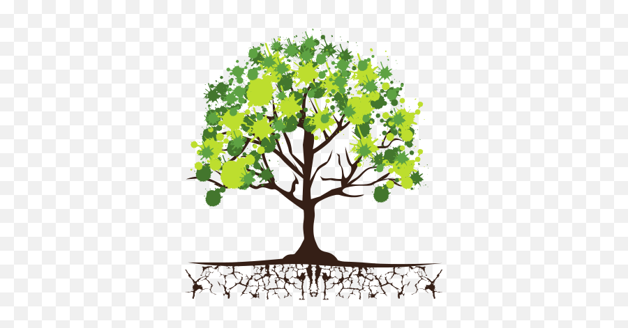 Download Roots Clipart Tree Icon - Tree With Flowers Icon Emoji,Roots Clipart