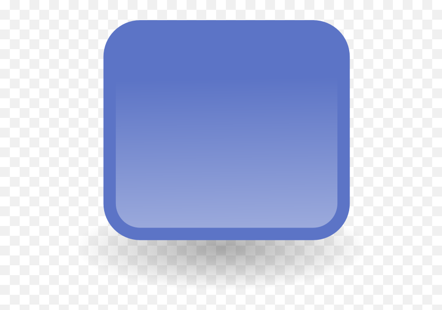 Square Blue Button Clip Art At Clker - Horizontal Emoji,Square Clipart