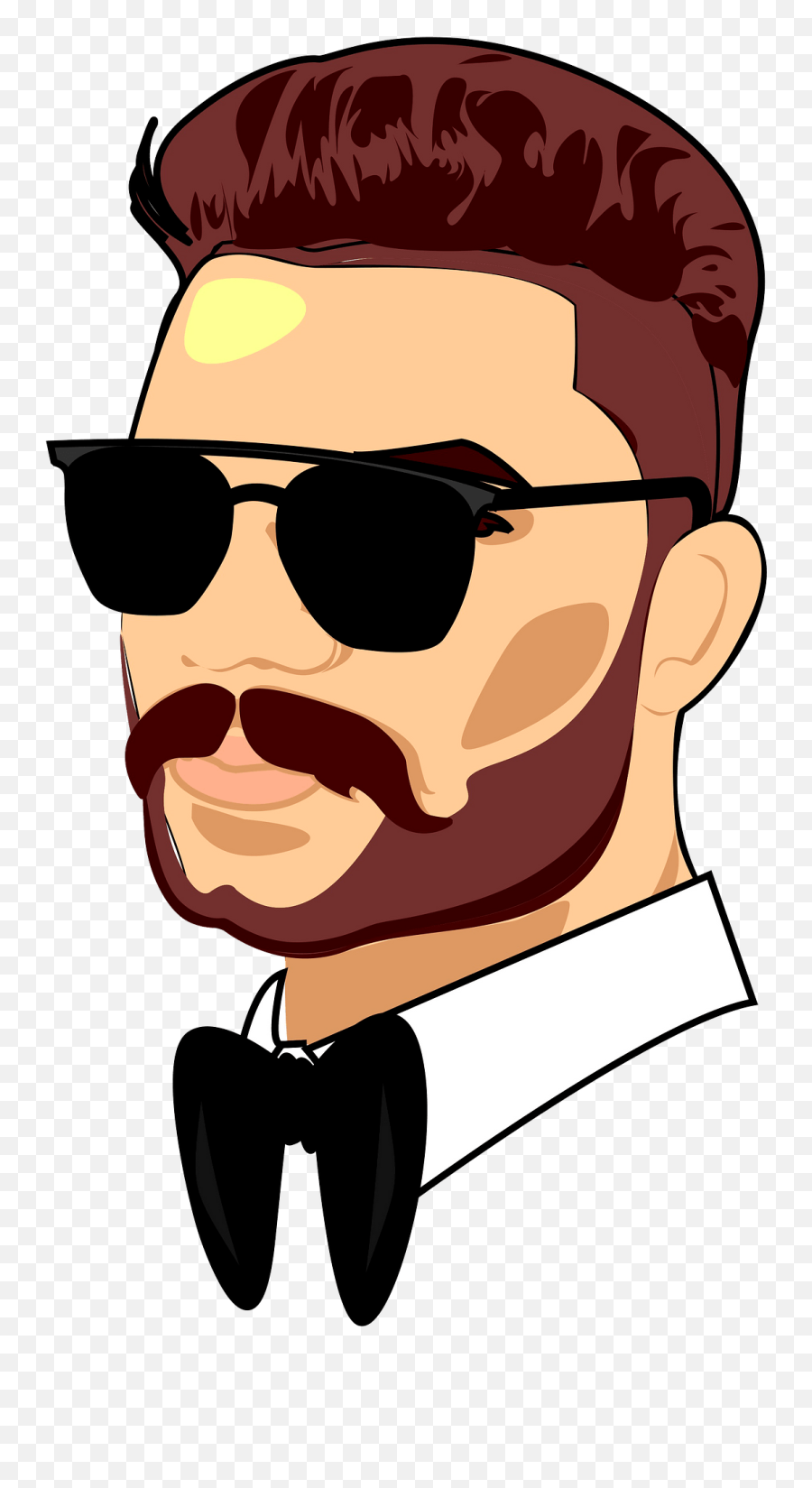 Handsome Man Portrait Clipart - Handsome Clipart Png Emoji,Male Clipart
